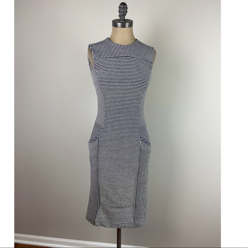 Derek Lam sleeveless sheath dress, front pockets, size 6, NWT